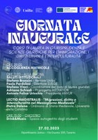 Locandina Giornata inaugurale Corsi di laurea in Giurisprudenza e Scienze dell'iimigrazione - Taranto, 27 febbraio 2023.jpg